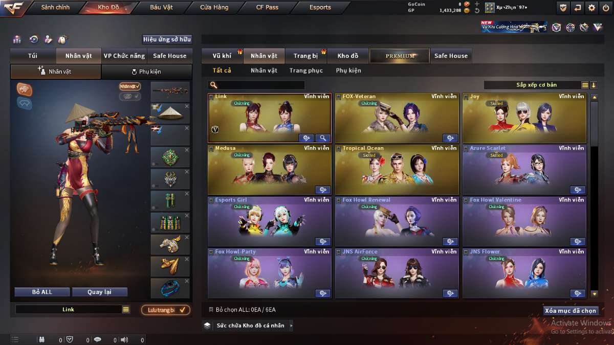 shop acc cf uy tin gia re